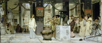 Das Weinfest im antiken Rom, 1871 von Lawrence Alma Tadema